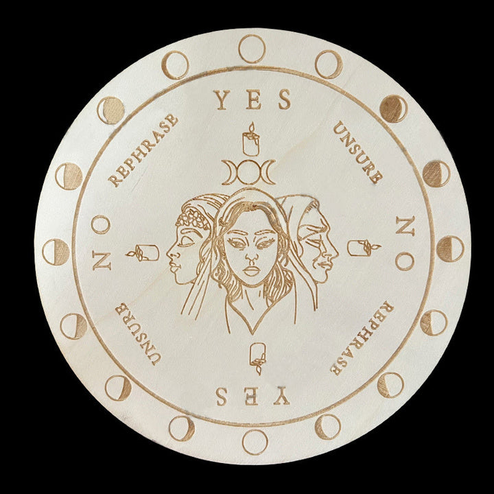 Jeu de tarot avec pendule divinatoire en bois Olivenorma