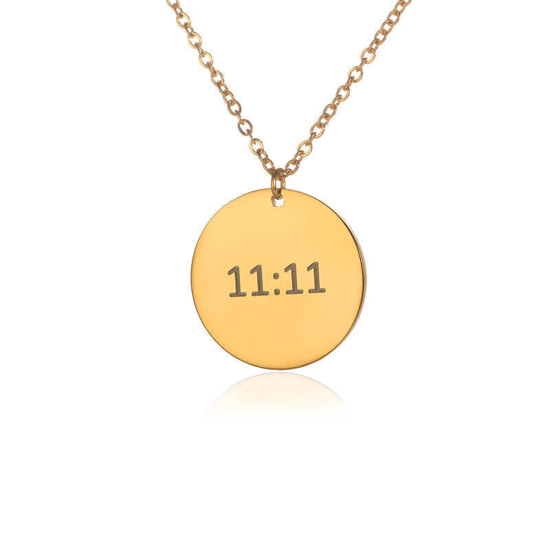 Collier porte-bonheur numéro angélique Olivenorma 11:11