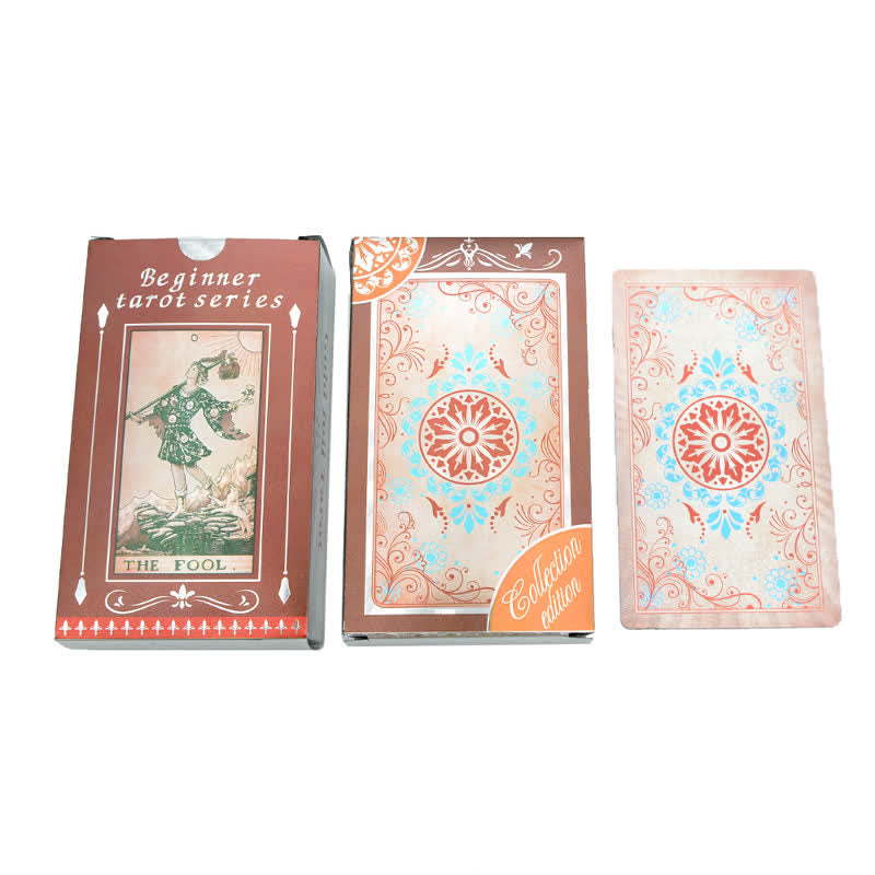 Carte de tarot délicate en feuille d'or Olivenorma