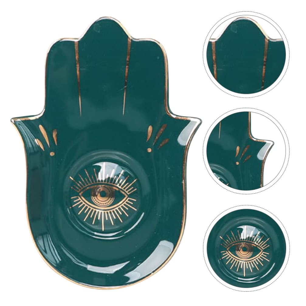 Olivenorma Hamsa Petit plateau à bijoux Evil Eye Sous-verre