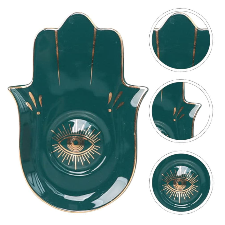 Olivenorma Hamsa Petit plateau à bijoux Evil Eye Sous-verre