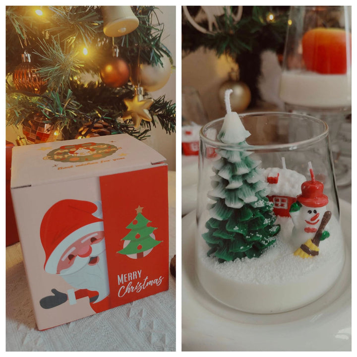 Bougie décorative de Noël du Père Noël Olivenorma