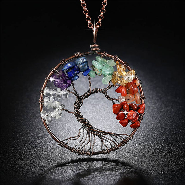 Collier Arbre de Vie Chakra Naturel Olivenorma