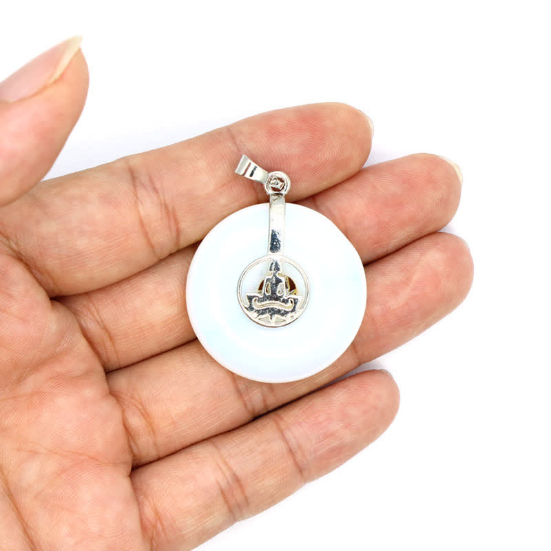 Collier Arbre de vie avec boucle de paix en cristal naturel Olivenorma