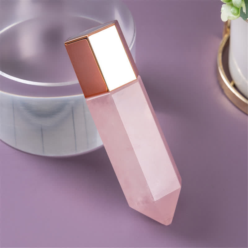 Baguettes de cristal d'huile essentielle énergétique en quartz rose olivenorma