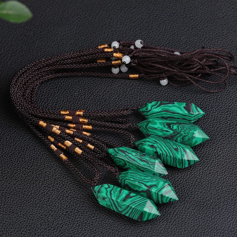 Collier de guérison en cristal d'améthyste naturel Olivenorma