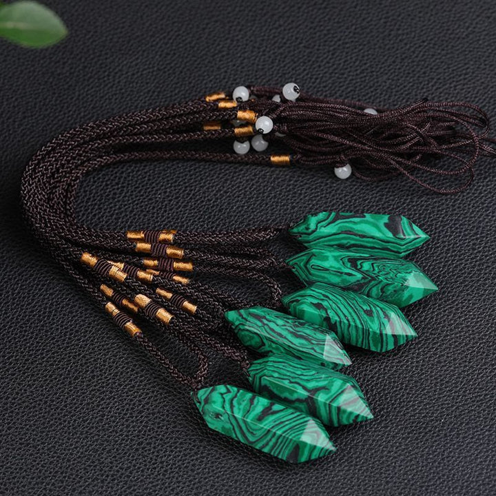 Collier de guérison en cristal d'améthyste naturel Olivenorma