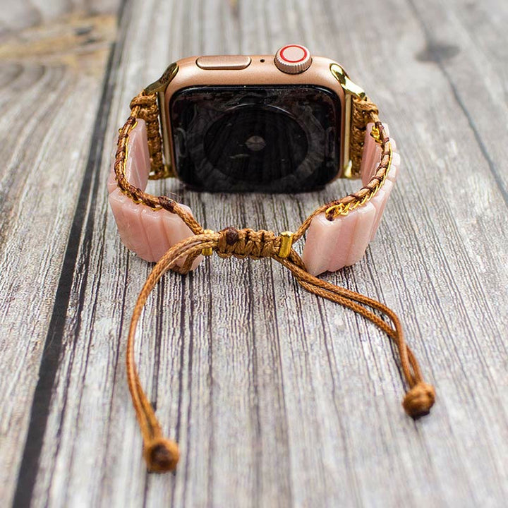 Bracelet Boho en pierre d'opale rose Olivenorma