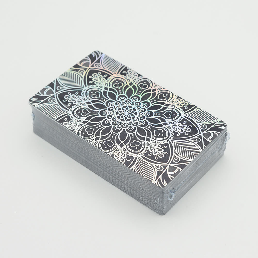 Cartes de tarot Olivenorma bronzantes en feuille d'or brillantes au laser