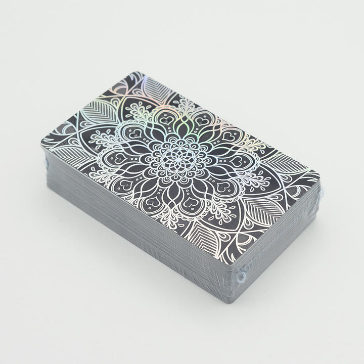 Cartes de tarot Olivenorma bronzantes en feuille d'or brillantes au laser