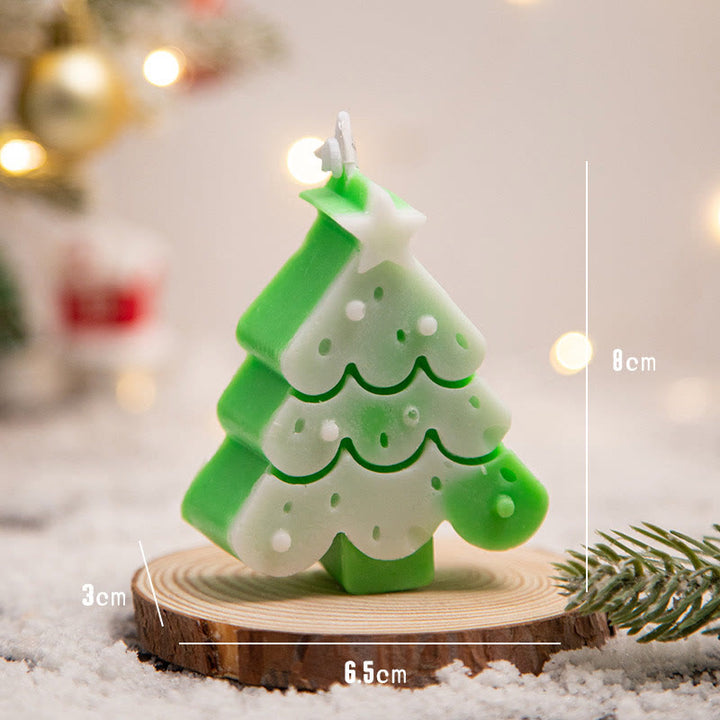 Bougie parfumée Olivenorma Ambiance de Noël Flocon de Neige Bonhomme en Pain d'Épices