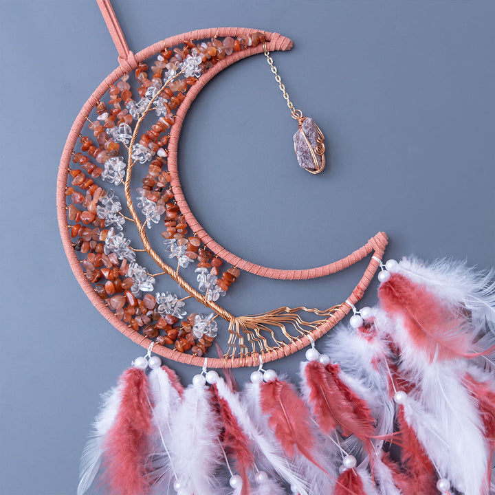 Arbre de vie tissé en gravier naturel Olivenorma Attrape-rêves lunaire