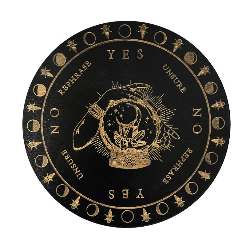 Jeu de tarot avec pendule divinatoire en bois Olivenorma