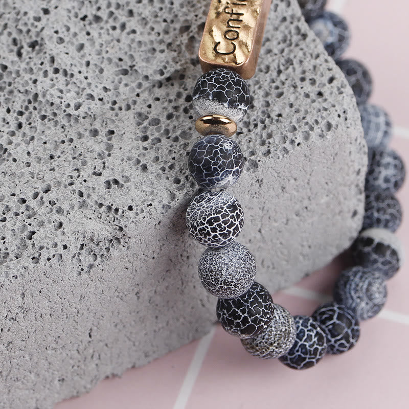 Bracelet de gravure confiant en pierres précieuses naturelles Olivenorma