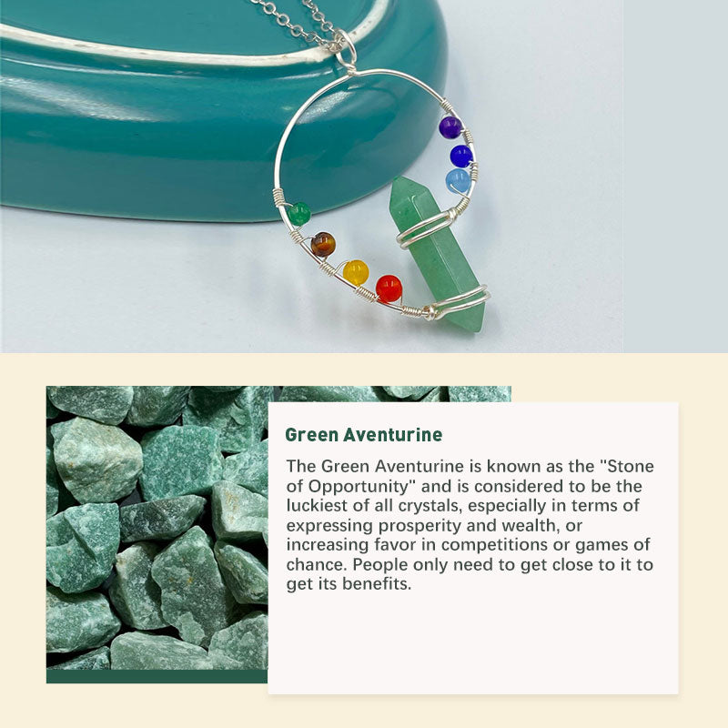 Collier tourbillon de couleurs orgones Chakra Olivenorma