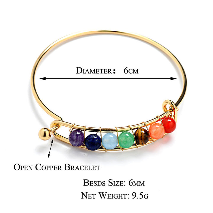 Bracelet de guérison des chakras orgonite Olivenorma