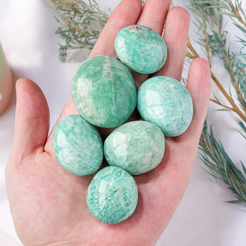Pierre naturelle polie Amazonite Olivenorma