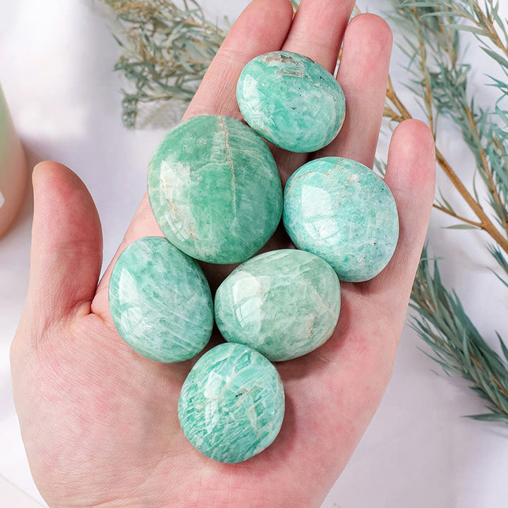 Pierre naturelle polie Amazonite Olivenorma