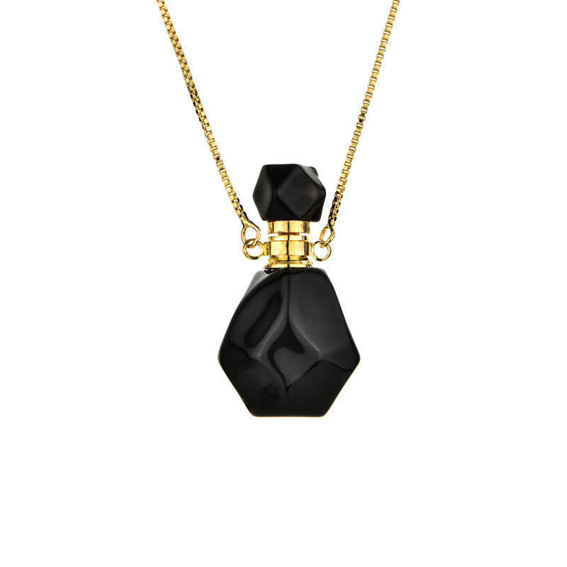 Collier bouteille de parfum en cristal