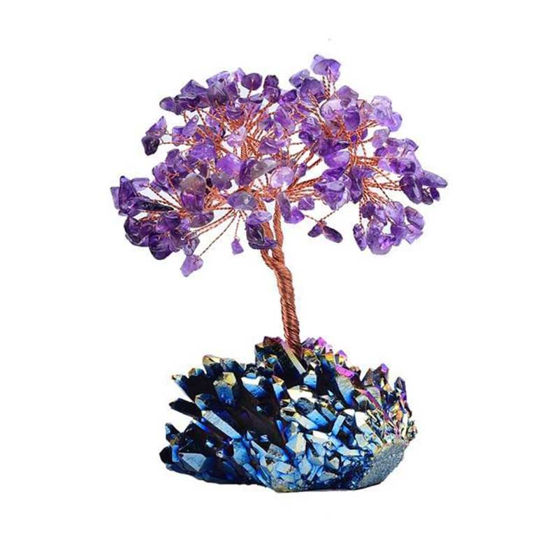 Olivenorma Améthyste Orgone Méditation Feng Shui Arbre de Purification