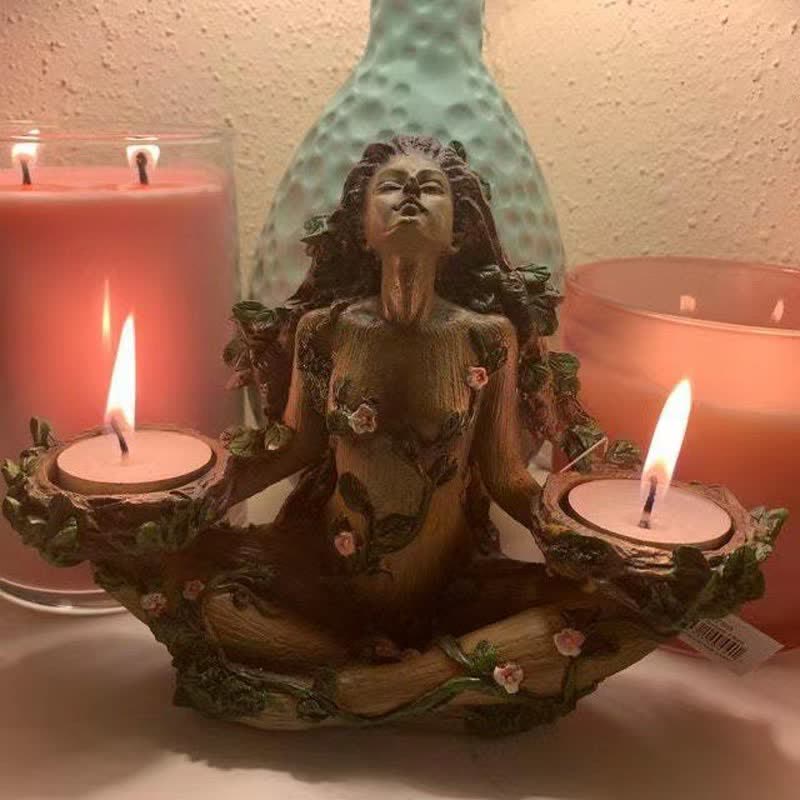 Décoration de bougie chauffe-plat Olivenorma Balance of Nature Female Tree Spirit