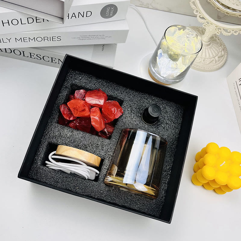 Coffret cadeau diffuseur sans flamme Olivenorma Lampe d'aromathérapie en cristal 