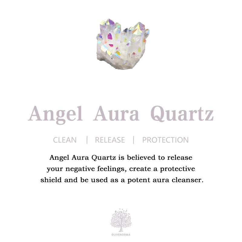Géode de quartz Angel Aura Olivenorma en pierre naturelle