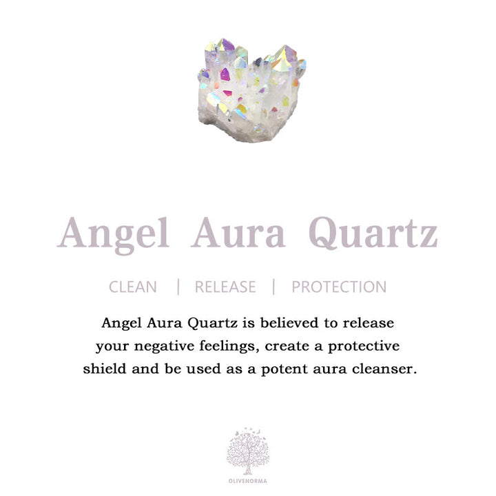 Géode de quartz Angel Aura Olivenorma en pierre naturelle