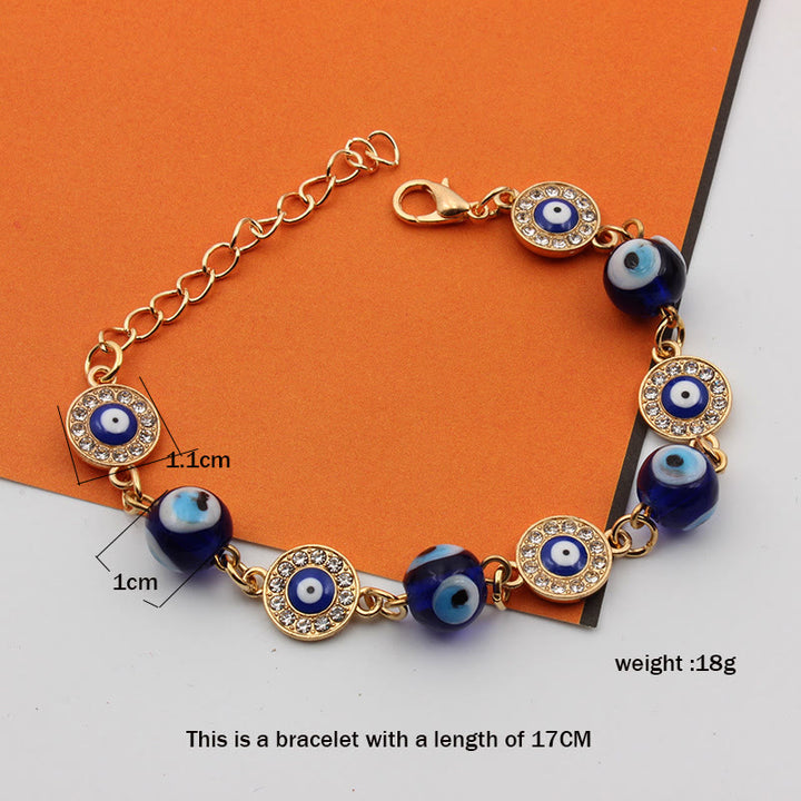 Bracelet en or contre le mauvais œil « Always Protected » Olivenorma