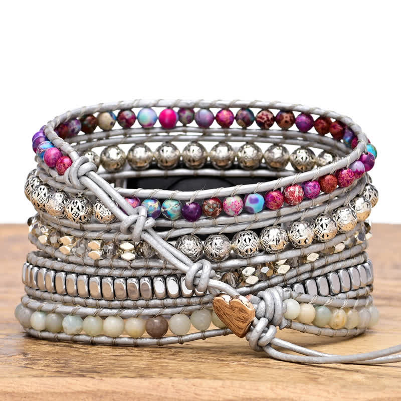 Bracelet enveloppant pour Apple Watch Olivenorma Emperor Stone