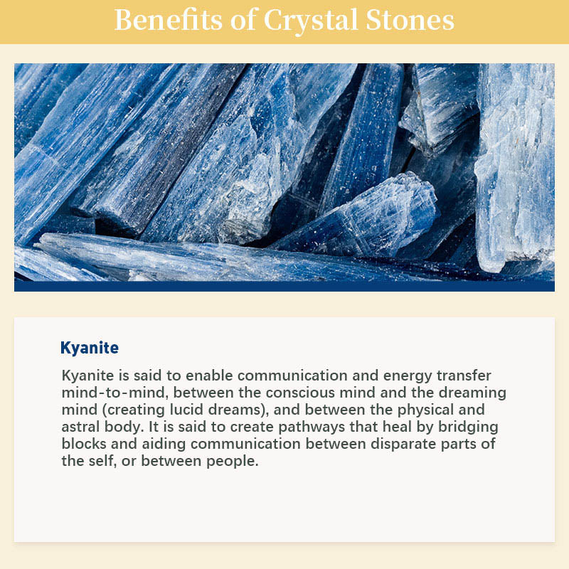 Cristal de guérison de sérénité en cristal naturel de cyanite 
