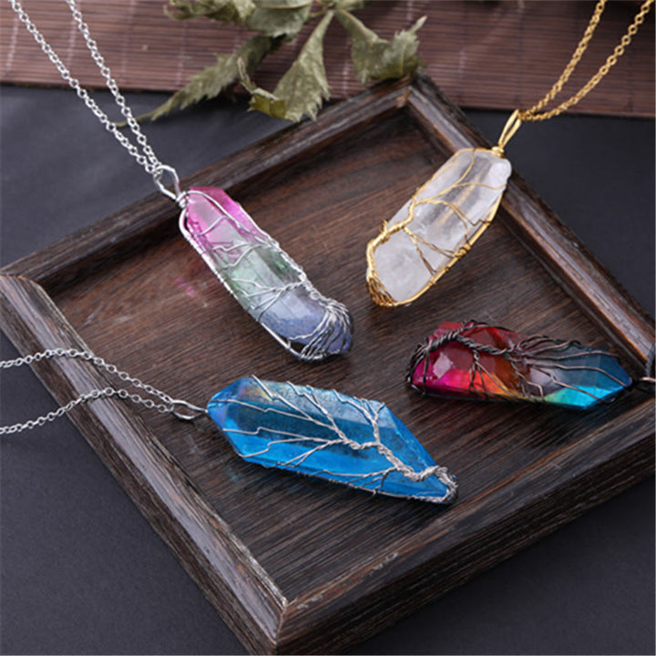 Olivenorma « Énergie de Vie » – Collier en cristal Arbre de vie 