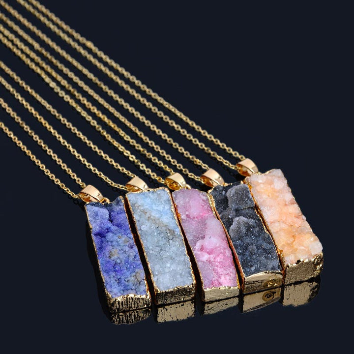 Collier en pierre de cristal naturel Olivenorma 