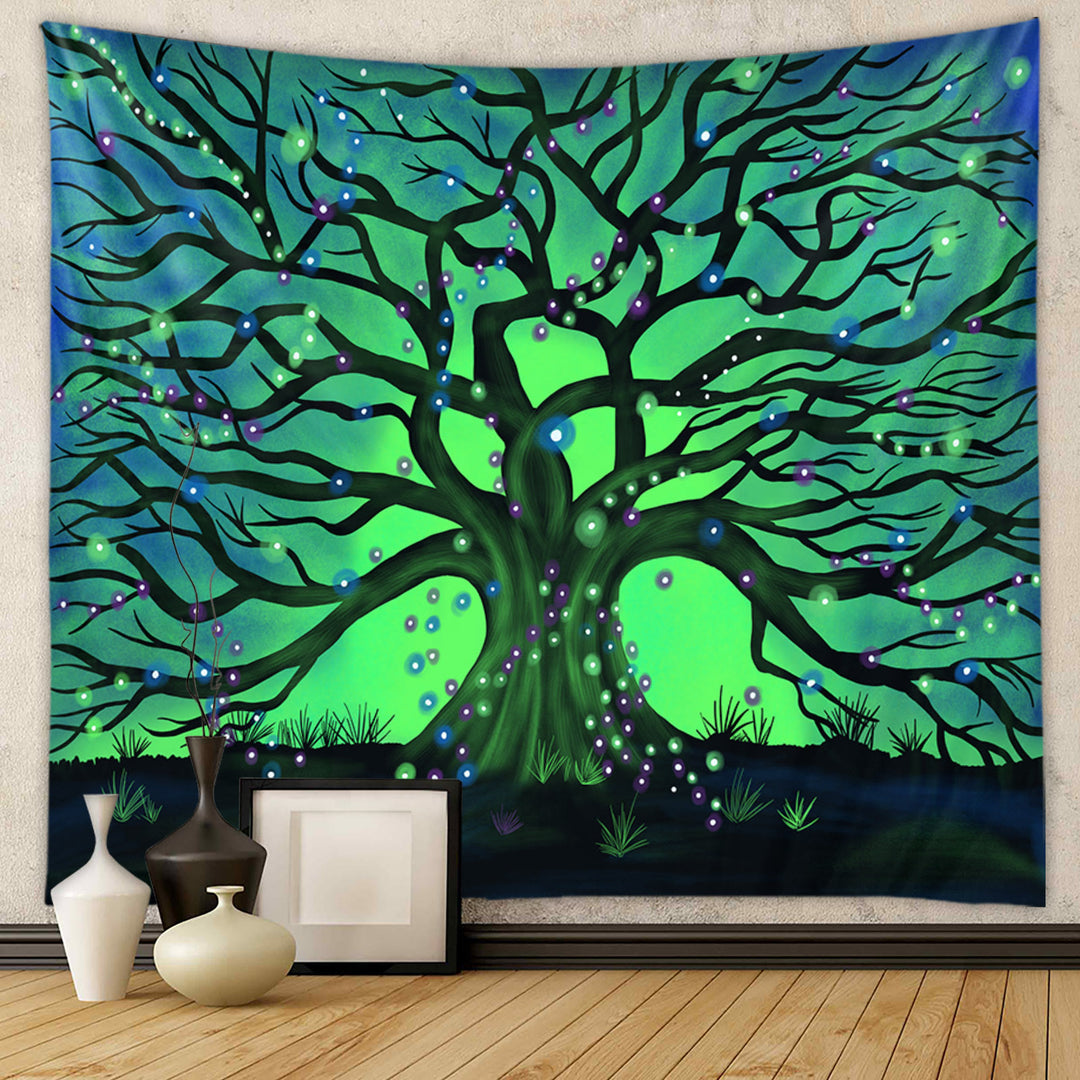 Tapisserie murale mandala colorée arbre de vie Olivenorma 