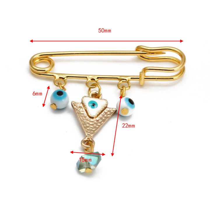 Broche Olivenorma série Evil Eye Hamsa - Œil maléfique et triangle - image 12