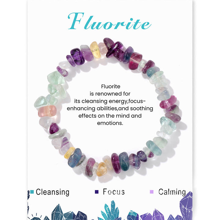 Bracelet en gravier irrégulier naturel coloré Olivenorma 