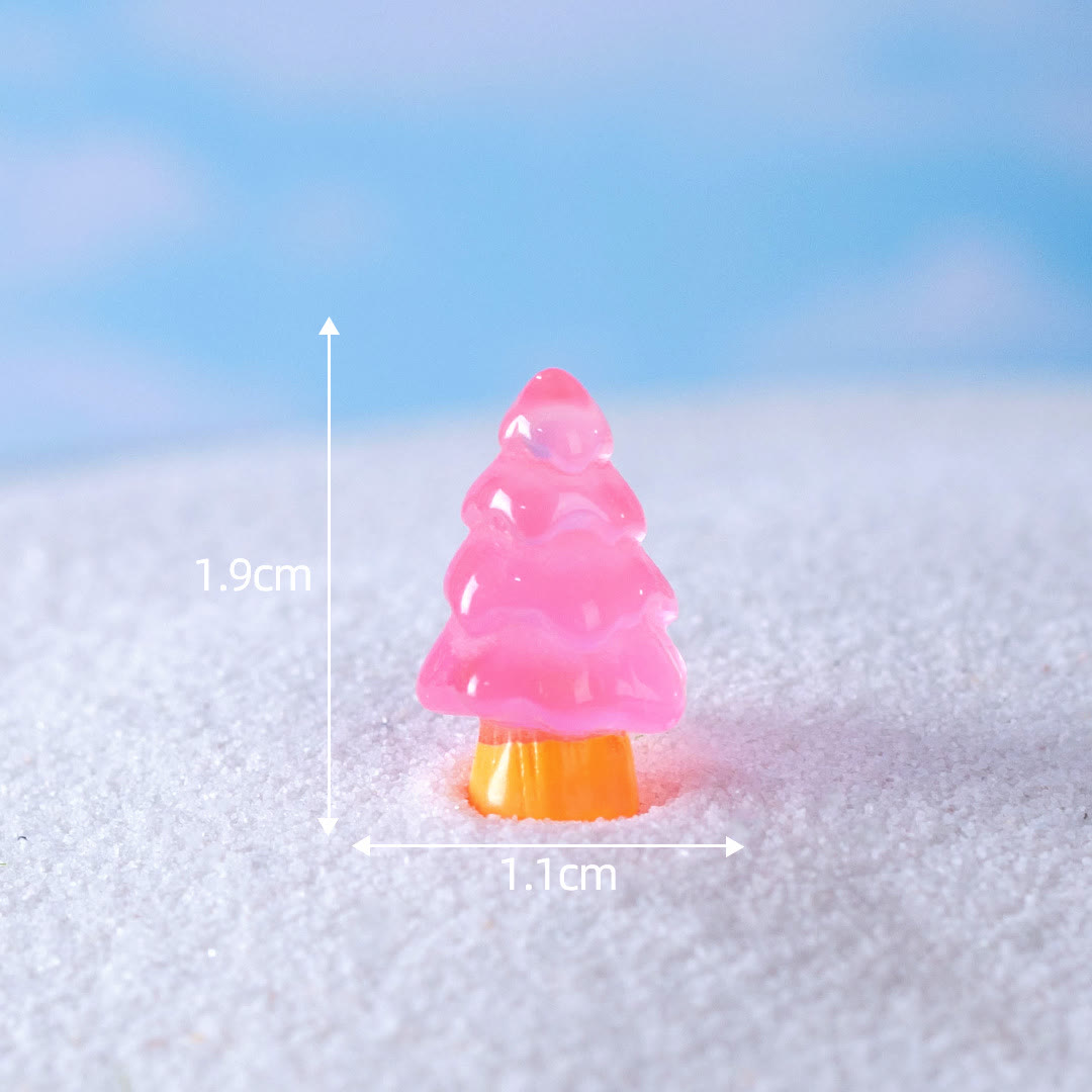 Olivenorma Lot de 5 mini sculptures en cristal pour sapin de Noël Décoration en pierres précieuses 