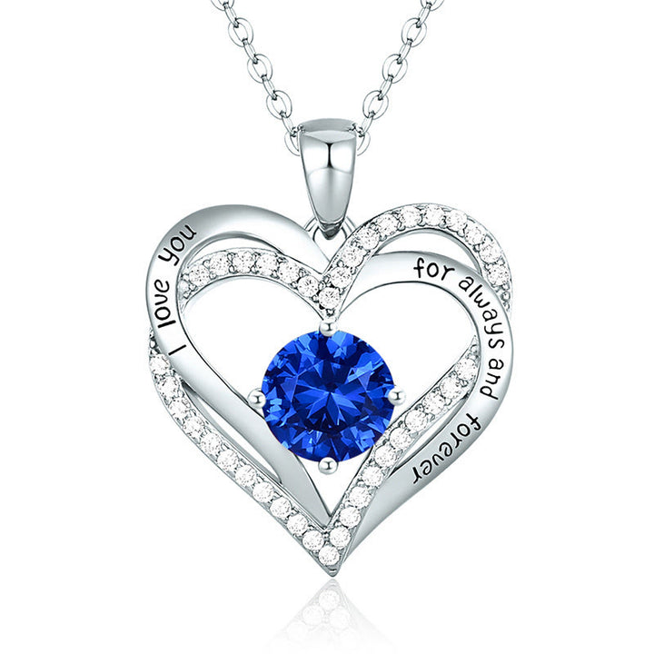 Olivenorma « Je t'aimerai toujours » – Collier cœur pierre de naissance Amour éternel - image 22
