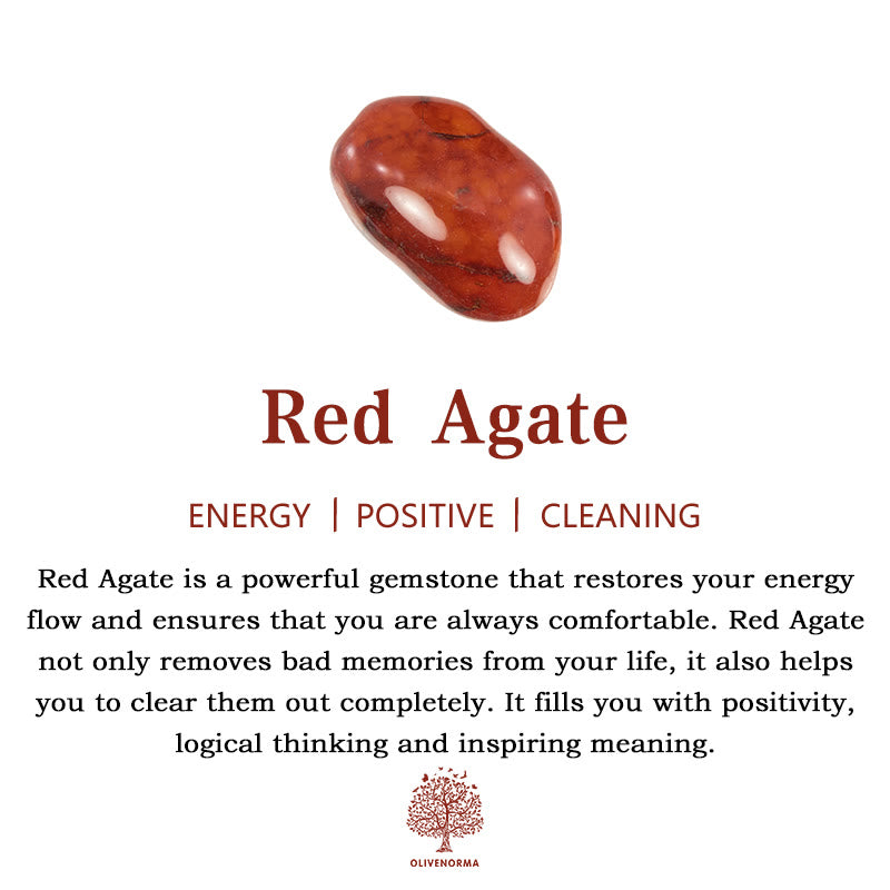 Attrape-rêves en agate rouge et turquoise avec plumes de paon Olivenorma - image 3