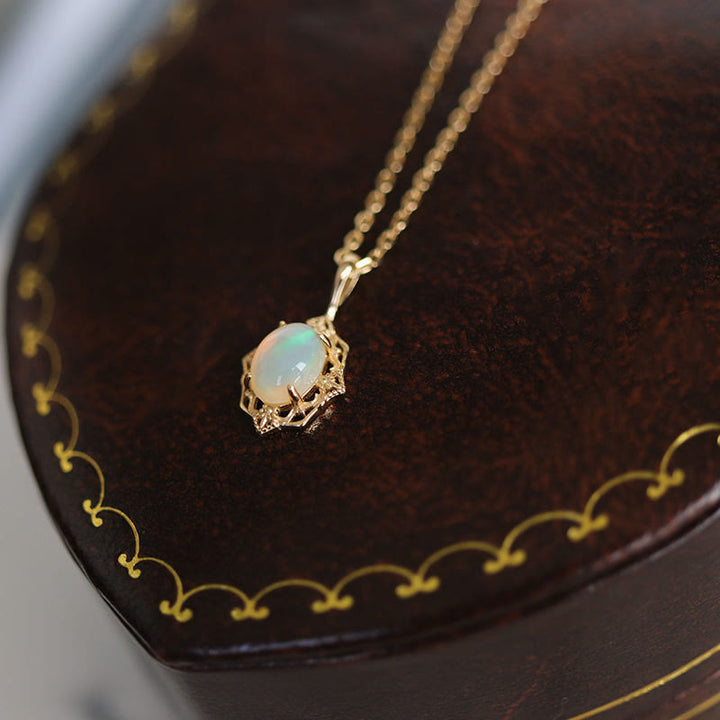 Collier ajustable en argent sterling avec dentelle de style vintage Olivenorma 