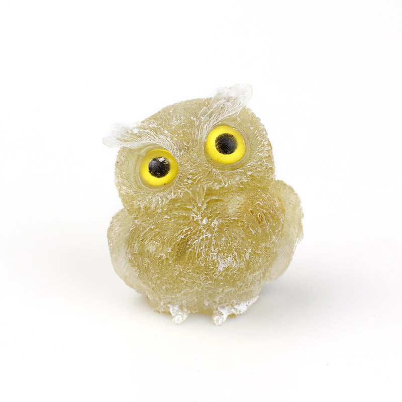 Figurine de hibou en cristal Olivenorma Wise Guardian, décoration en pierre précieuse - Citrine - 2,28 po (L) * 1,89 po (l) * 1,53 po (H) - image 41