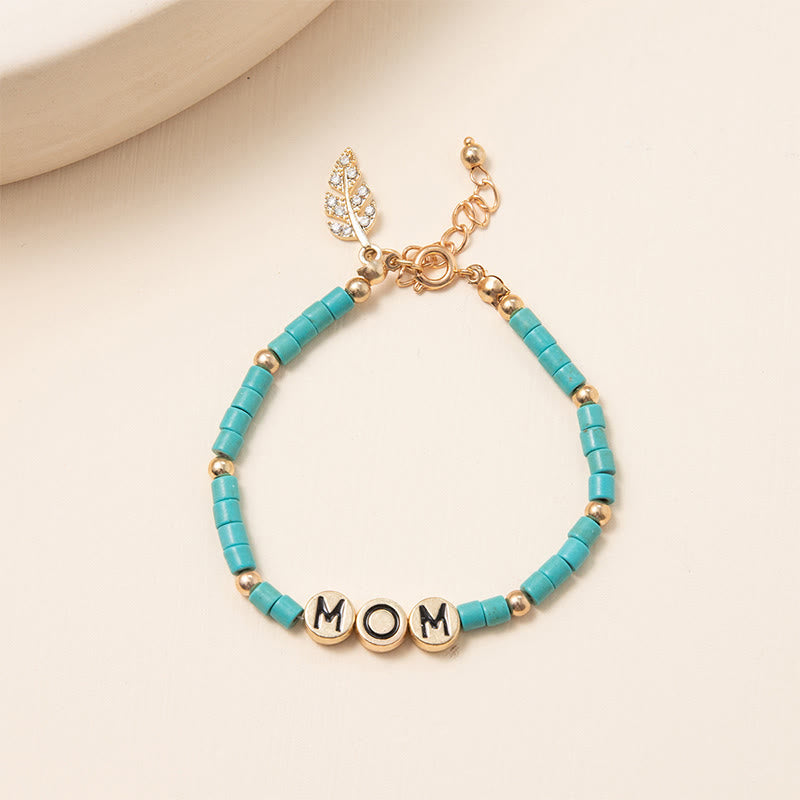 Olivenorma « Pour maman » – Bracelet de richesse en aventurine verte 