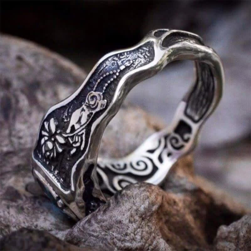 Olivenorma Buddhi Mudra - Bague topaze bleue suisse 
