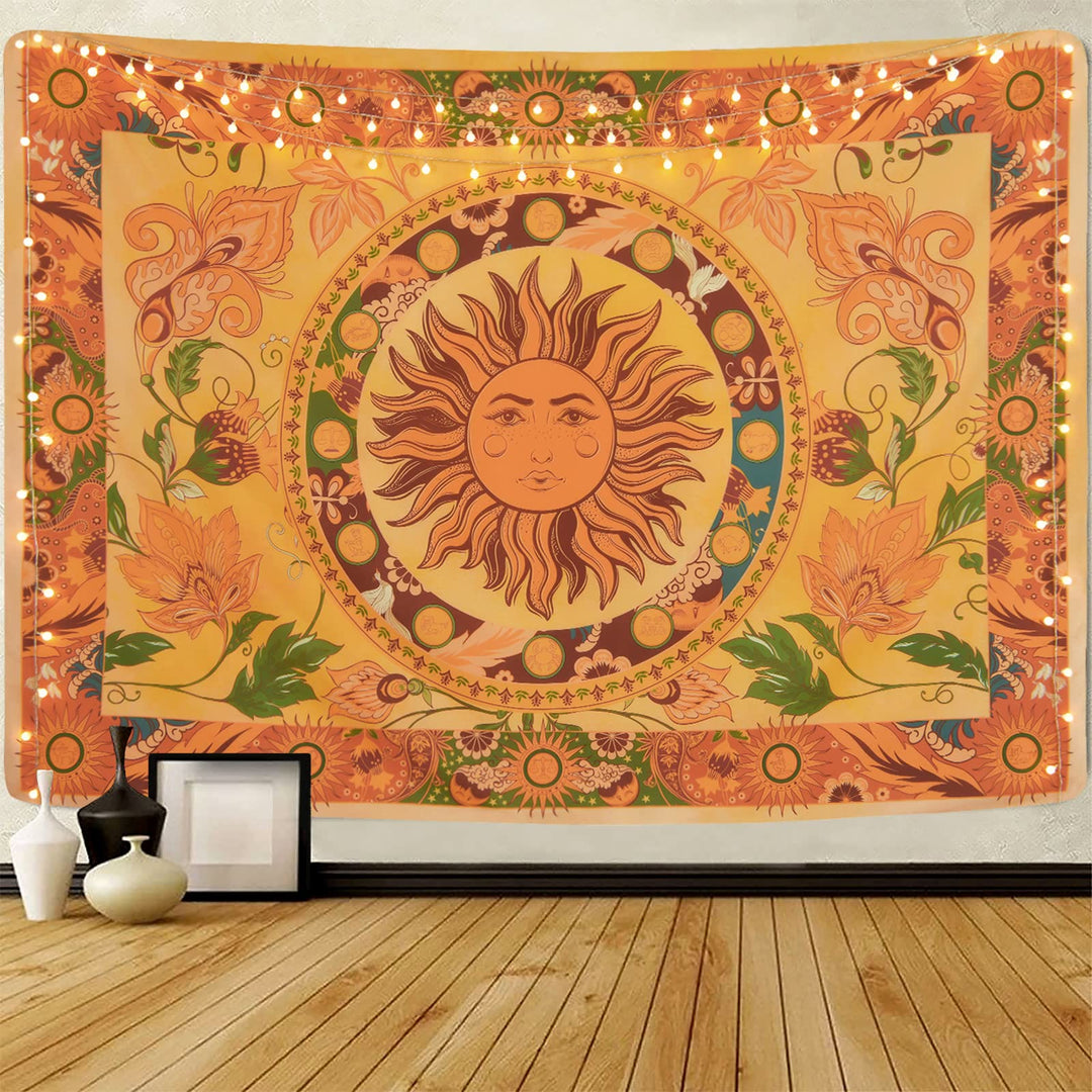 Tapisserie florale Olivenorma Burning Sun Flower Vines