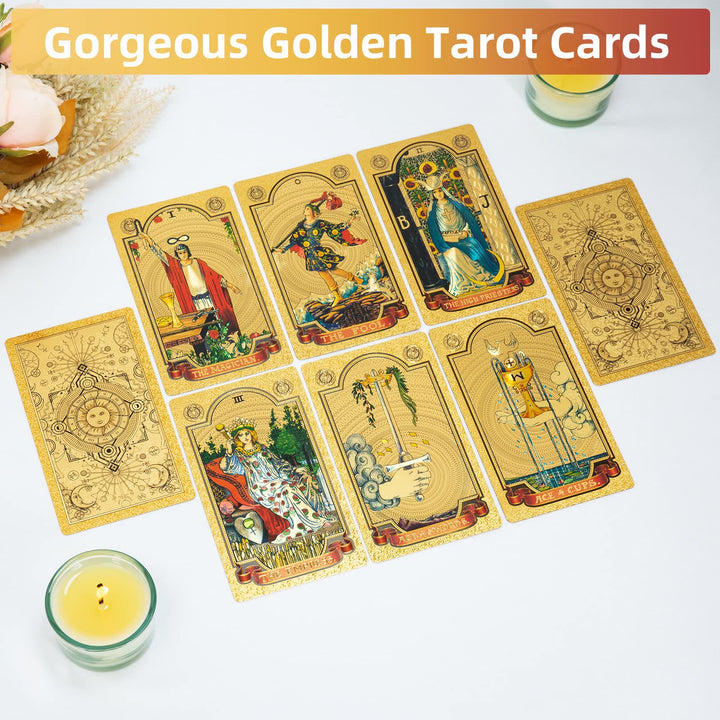 Cartes de tarot classiques Olivenorma Bronzing Golden Sun