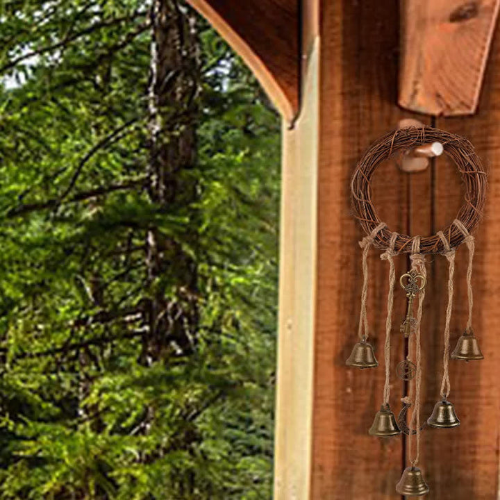 Carillon à vent de style rétro Olivenorma en forme de cloche de sorcière