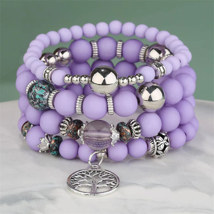 Ensemble de bracelets en perles Olivenorma Bohême Arbre De Vie 