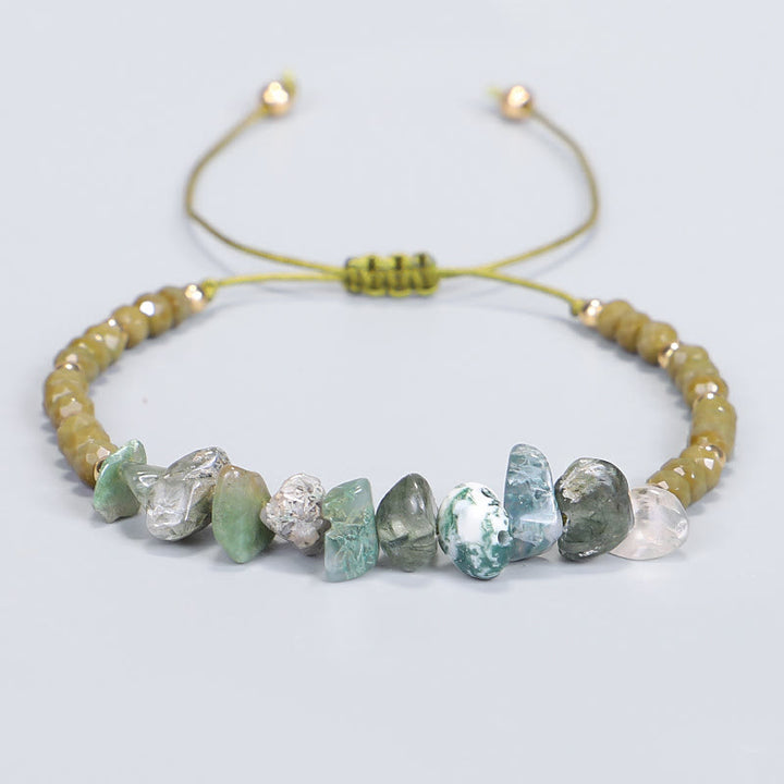 Bracelet en fil de gravier et cristal de Bohème Olivenorma