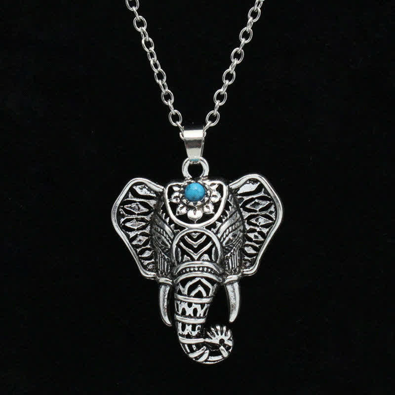 Collier éléphant turquoise vintage Olivenorma - image 7
