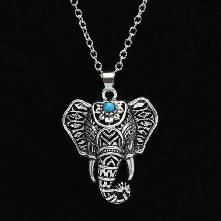 Collier éléphant turquoise vintage Olivenorma - image 7